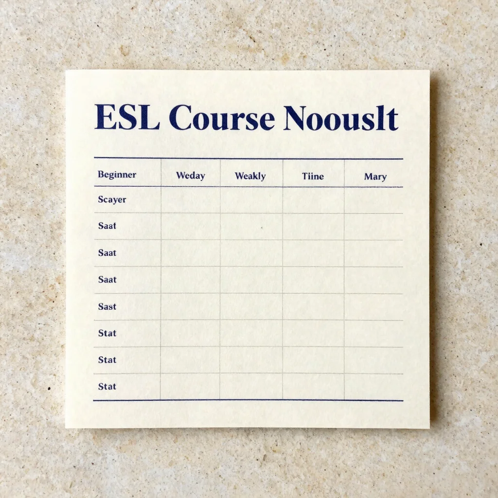 Beginner ESL Session